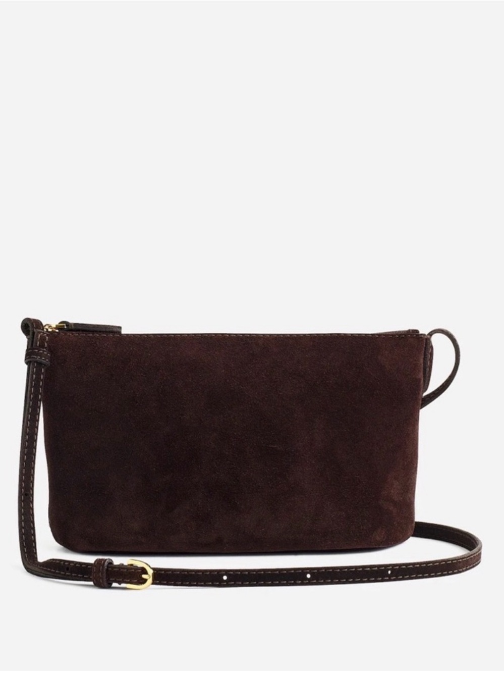 MADEWELL MINI CROSSBODY IN SOFT GRAIN CHOCOLATE BROWN